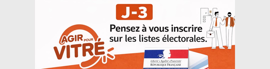 Inscription sur les listes Électorales de Vitré jusqu'au 4 février 2026