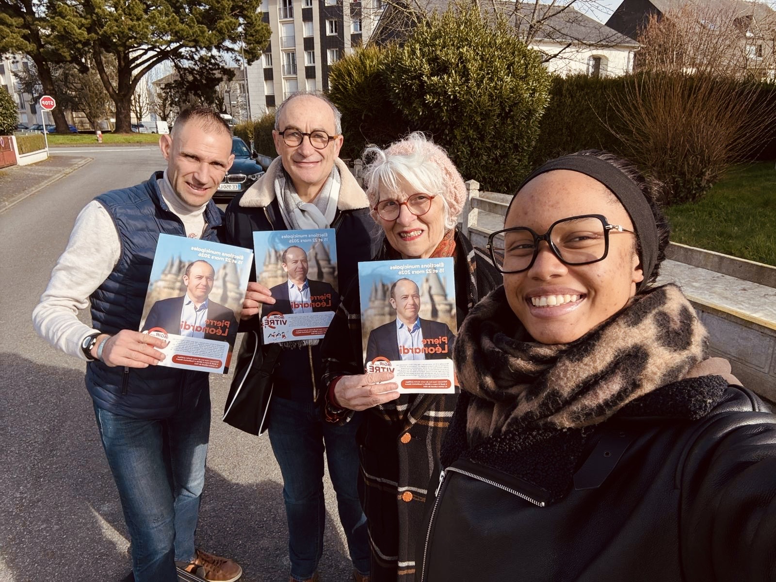 A la rencontre des habitants de Vitré pour présenter notre programme pour les élections municipales de mars 2026. Avec la liste Agir pour Vitré