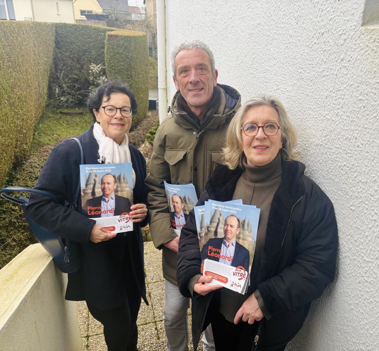 A la rencontre des habitants de Vitré pour présenter notre programme pour les élections municipales de mars 2026. Avec la liste Agir pour Vitré