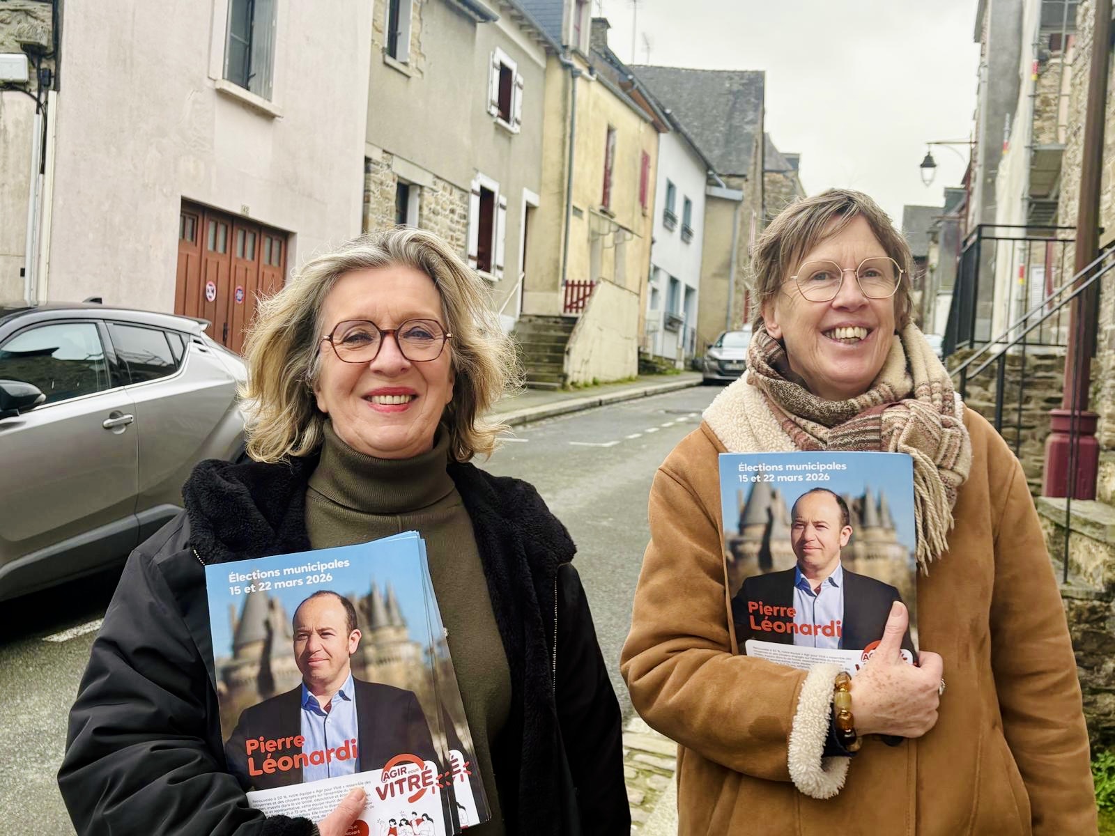 A la rencontre des habitants de Vitré pour présenter notre programme pour les élections municipales de mars 2026. Avec la liste Agir pour Vitré