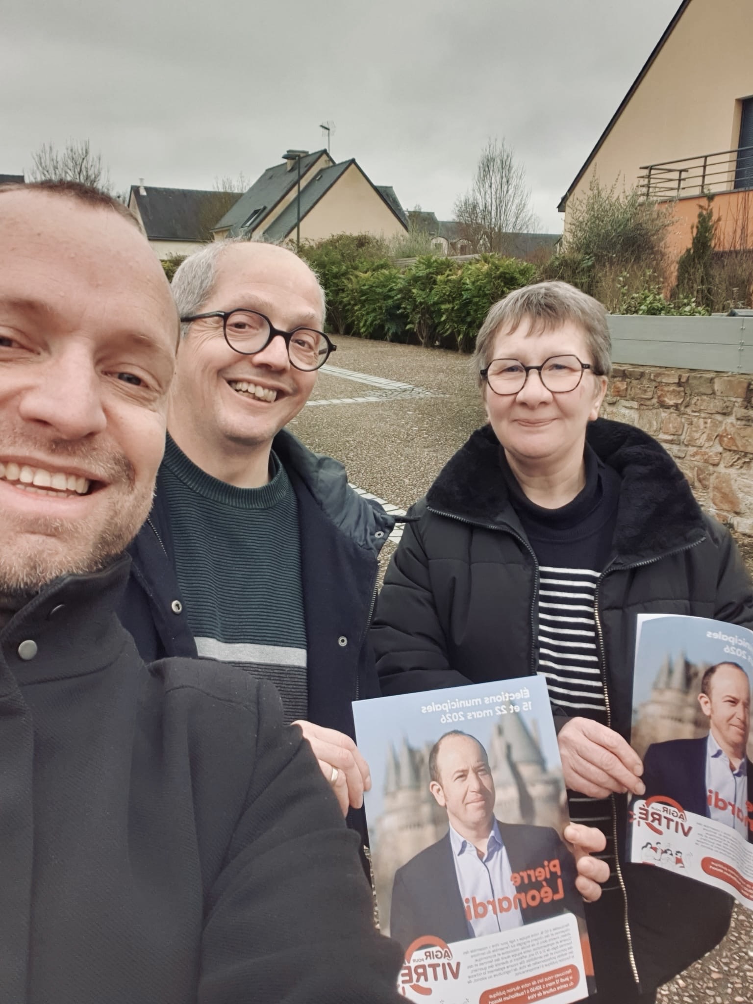 A la rencontre des habitants de Vitré pour présenter notre programme pour les élections municipales de mars 2026. Avec la liste Agir pour Vitré